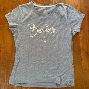 Blue bonjour shirt by Atmosphere The Crew Tee